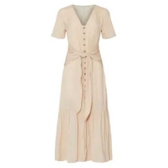 Love Whit Women's Nude Pink Satin Hourglass V size Large - Picture 3 of 12